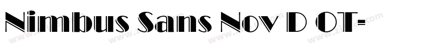 Nimbus Sans Nov D OT字体转换